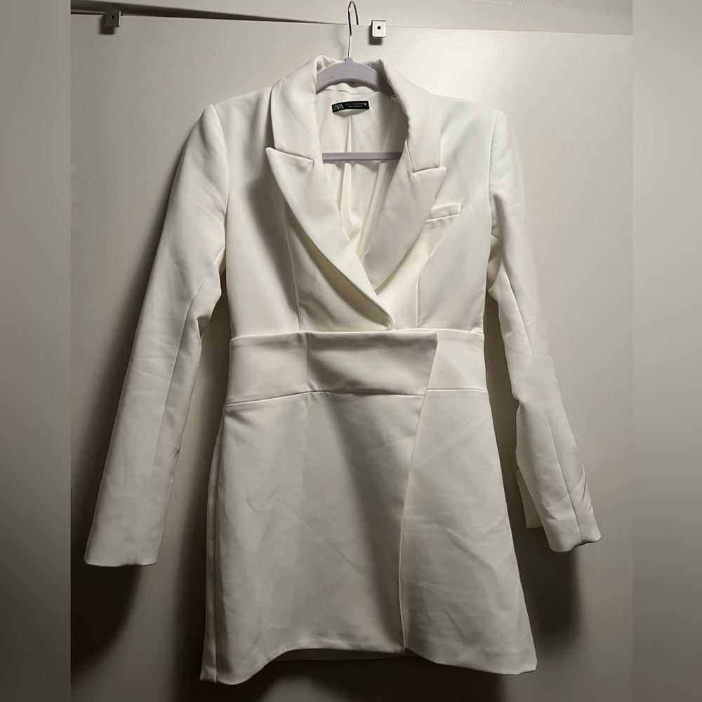 Blazer White Dress
